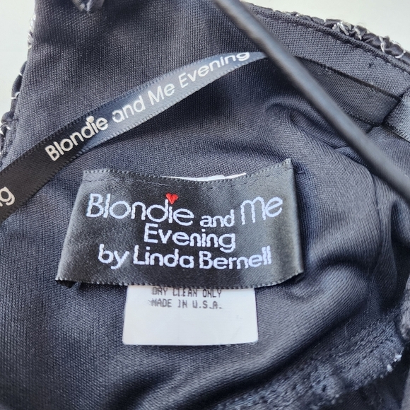 Blondie and Me Evening by Linda Bernell Black Halter Cocktail Prom Dress 11/12 - Picture 12 of 13